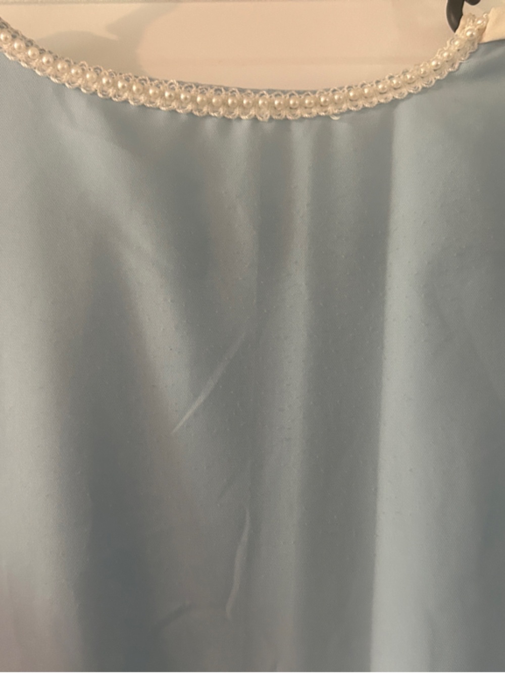 Light Blue Long Sleeve Lace-Trim Lolita Dress - Picture 11 of 13